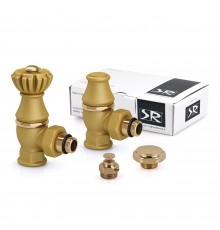 Комплект SR Rubinetterie серияLiberty1/2 х3/4угловой, цвет золото RAL1036 0320-2000V00R