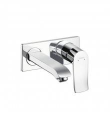 Hansgrohe Metris Настенный смеситель для раковины, однорычажный, излив: 17.7см., внешняя часть, цвет: хром. 31085000