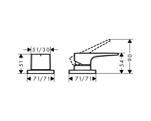 Hansgrohe Metropol Смеситель на борт ванны , на 2 отв., цвет: хром. 32548000 Hansgrohe Metropol Смеситель на борт ванны , на 2 отв., цвет: хром. 32548000