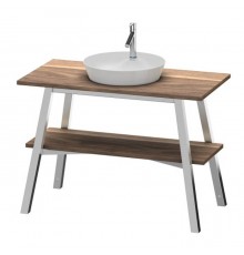 Duravit Cape Cod Консоль 112х82.5x57см., деревянная напольная с 1 полкой, с раковиной на 1 отв., цвет: Американский орех с раковиной. CC953207777,  2339500000