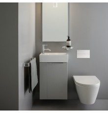 Laufen Kartell Раковина 46х28х12 см без перелива, с 1 отв. под смес, полочка слева, цвет: белый  . 8.1533.5.000.111.1