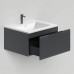 Salini Touch Тумба подвесная 60х50х32см., с раковиной, 1 ящик, гор. фрез., цвет: Anthracite. T600H1AON205