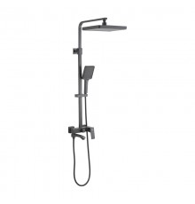 Душевая стойка Frap H76 F2476-9 оружейная сталь