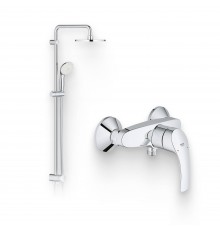 Душевой комплект Смеситель для душа Grohe Eurosmart New 33555002 + Стойка New Tempesta Rustic 26452001