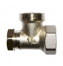 Клапан запорный SR Rubinetterie угловой ВР-НР 1/2 х3/4 ,без хвостовика M513-1500N000