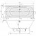 VilleroyBoch Oberon 2.0 Ванна встраиваемая, 170x75 см, прямоугольная, слив-перелив хром в комплекте , цвет: белый. UBQ170OBR2DV-01