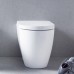 Duravit ME by Starck Унитаз напольный 37x60см., пристенный, включая крепление, сток горизонтальный, 4,5 л., с WonderGliss, цвет: белый. 21690900001