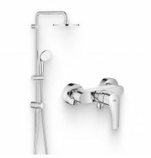 Душевой комплект Смеситель для душа Grohe Eurosmart 33555003 + Стойка New Tempesta 27389002