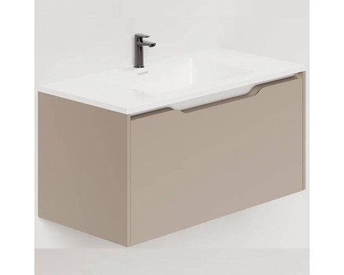 Salini Smile Тумба подвесная 80х50х48.5см., с раковиной, цвет: Taupe. S800TON203