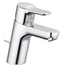 Kludi 37 382 0565 PureEasy Смеситель для раковины 70 мм, со сливным гарнитуром, 7 л/мин 373820565