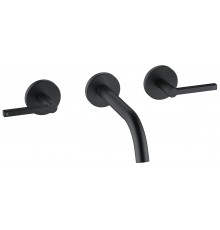 Kludi 20 144 3915 Nova Fonte Puristic Смеситель для раковины 180 мм, настен., на 3 отв., 90°, Компле 201443915