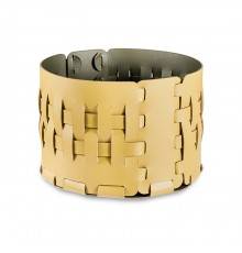 ADJ Корзина Bottega, D20xH12 см., цвет: горчичный/оливковый. 1512.40/55