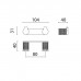 Oasis Defile Крючок двойной, подвесной, цвет: хром. 0DFL00100300010CR (0AGD002CR)