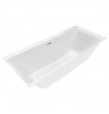VilleroyBoch Subway 3.0 Ванна встраиваемая 180х80х48см., слив по центру, компл. ножек, слив-перелив: белый, материал: Quaryl, цвет: альпийский белый. UBQ180SBW2DV-01
