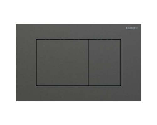 Geberit Sigma40 Клавиша для двойного смыва, квадратная: Хромированный черный. 115.629.QD.1