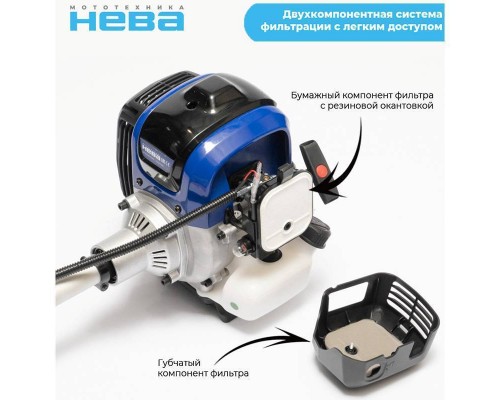 Триммер бензиновый "Нева" BCK745U PRO Триммер бензиновый "Нева" BCK745U PRO