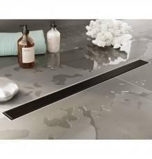 Plumberia Selection Трап душевой PS MODULAR 4x60 2устор. накладка из нерж.стали, комбинир.затвор с горизонт. Выпуском Ду 50мм,40л/мин, цвет: черный матовый. PSM60NO
