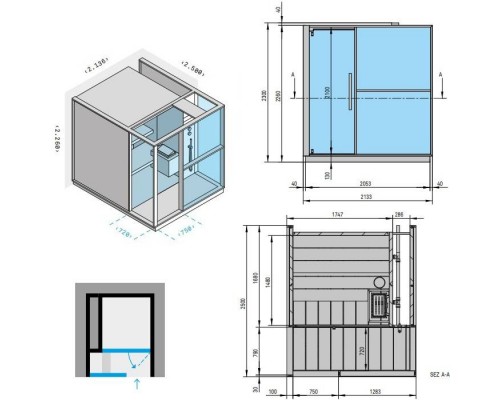 Effegibi Logica S Сауна с душем 214x250x226см, в нишу, цвет: Soft Sand. LO 20 01 0010 Effegibi Logica S Сауна с душем 214x250x226см, в нишу, цвет: Soft Sand. LO 20 01 0010