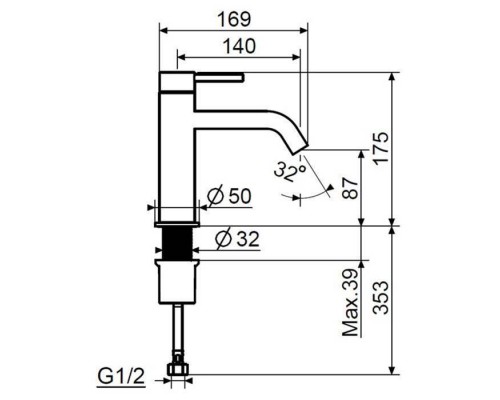 Plumberia Selection IXO Смеситель для раковины, на 1 отв., цвет: белый матовый. XO0053BO Plumberia Selection IXO Смеситель для раковины, на 1 отв., цвет: белый матовый. XO0053BO