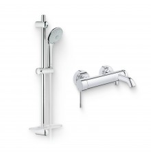 Душевой комплект Смеситель Grohe Essence New 33624001 + Гарнитур Euphoria 110 Massage 27231001