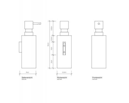 Decor Walther Mikado WSP Дозатор для мыла, подвесной, цвет: сталь матовая. 0521176 Decor Walther Mikado WSP Дозатор для мыла, подвесной, цвет: сталь матовая. 0521176
