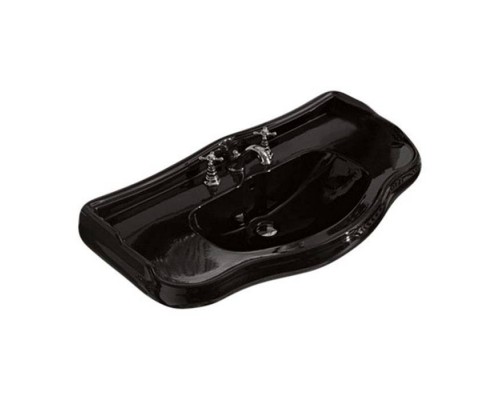Kerasan Retro Раковина 100х54.5 см, 1 отв., цвет: черный блестящий. 108304 (1шт), 105004 nero*1 Kerasan Retro Раковина 100х54.5 см, 1 отв., цвет: черный блестящий. 108304 (1шт), 105004 nero*1
