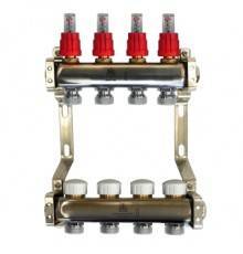 Группы коллекторные Коллекторный блок, 1x3/4EU отв.-4 GK 74104