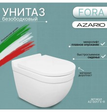Унитаз подвесной безободковый Azario Fora AZ-0017 E-R