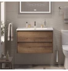 Тумба с раковиной BelBagno Kraft 39 80 rovere tabacco, раковина BB-8099-3-80