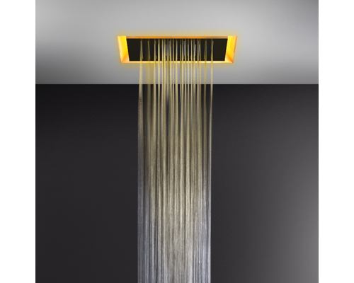 Gessi Afilo Душивая система 50x50см, потолочная, режимы: тропический ливень, хромотерап, с пультом д/у, цвет: белый. 57501#279
