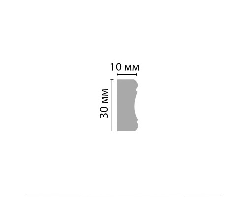 Молдинг гладкий DECOMASTER D165ДМ (30*10*2000мм)