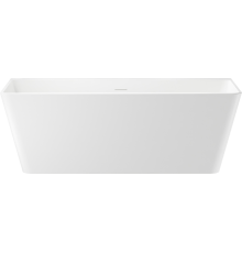 Акриловая ванна Wellsee Graceful Pro 170x80 см, отдельностоящая, белая, на ножках, со сливом-переливом, с донным клапаном, фурнитура черная
