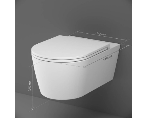 C8F1701MWSC Унитаз подвесной FlashClean с сиденьем микролифт, матовый C8F1701MWSC Унитаз подвесной FlashClean с сиденьем микролифт, матовый
