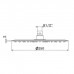 Newform X-STEEL 316 Верхний душ, d25см, без кронштейна, G1/2 , цвет: INOX. 29392X.50.050