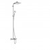 Hansgrohe Crometta E 240 SHP Душевая система 138см, с верхним душем 240х240мм., ручным душем и термостатическим смесителем, цвет: хром. 27298000