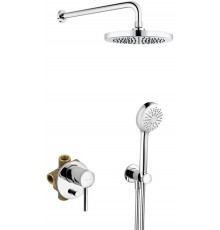 Kludi 38 630 0576 Bozz Набор для комплектации душа 7в1, Ø200/96 мм, 1/1 режим 386300576