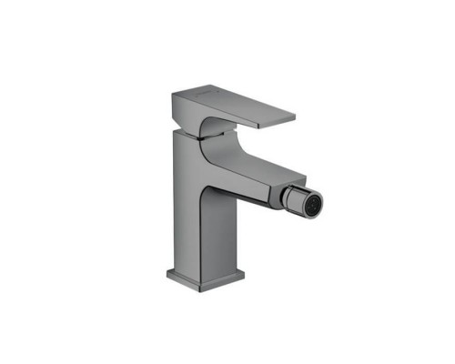 Hansgrohe Metropol Смеситель для биде на 1 отв, с донным клапаном, излив 129мм, цвет: шлифованный черный хром. 32520340 Hansgrohe Metropol Смеситель для биде на 1 отв, с донным клапаном, излив 129мм, цвет: шлифованный черный хром. 32520340