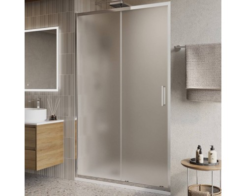Душевая дверь в нишу BelBagno Luce BF-1-120-P-Cr профиль хром, стекло рифленое