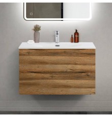 Тумба с раковиной BelBagno Marino-cer-mini 80 подвесная, rovere rustico
