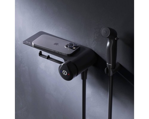 F0H85A822 Смеситель TouchReel, монтируемый в стену с гигиеническим душем и полкой F0H85A822 Смеситель TouchReel, монтируемый в стену с гигиеническим душем и полкой