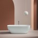 Artceram Hoop Ванна отдельностоящая из искусственного камня Livingtec 170х70х50 см, со слив-переливом (с сифоном ACA066), цвет: белый глянцевый. ACW002 01