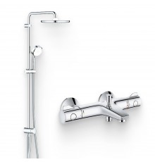 Душевой комплект Термостат Grohe Grohtherm 800 34567000 для ванны с душем + Стойка Tempesta Cosmopolitan System 250 26675000