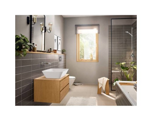 Hansgrohe Rebris E Смеситель для раковины, настенный, цвет: хром. 72568000 Hansgrohe Rebris E Смеситель для раковины, настенный, цвет: хром. 72568000