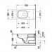 Duravit D-Code Унитаз 36x70см., подвесной, с вертикальным смывом, для инвалидов на колясках, цвет: белый. 22280900002