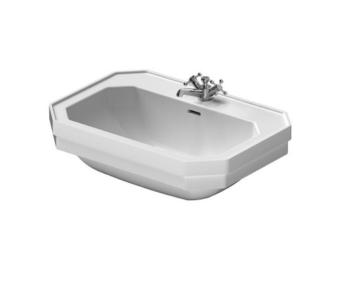 Duravit 1930 Раковина подвесная 70х50х Н: 20.5см., на 3 отв., с покрытием WonderGliss, цвет: белый. 04387000301
