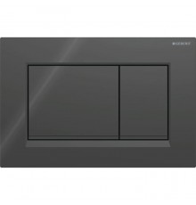 Geberit Sigma20 Клавиша для двойного смыва, квадратная, цвет: черный матовый. 115.883.DW.1