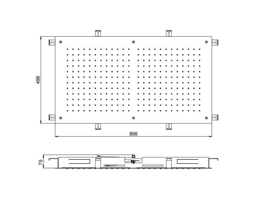 Almar Rectangular Temptation Верхний душ 90х50см., потолочный, встраиваемый, 1 режим, цвет: белый матовый. E044059.MW