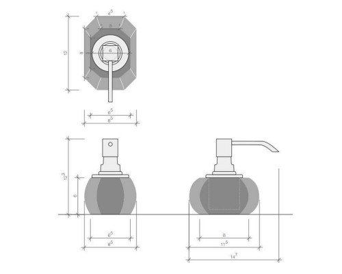 Decor Walther Kristall SSP Дозатор для мыла, настольный, цвет: хрусталь янтарь/хром. 0924281 Decor Walther Kristall SSP Дозатор для мыла, настольный, цвет: хрусталь янтарь/хром. 0924281