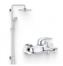 Душевой комплект Смеситель Grohe Eurostyle New 33591003 + Стойка Euphoria 27421002