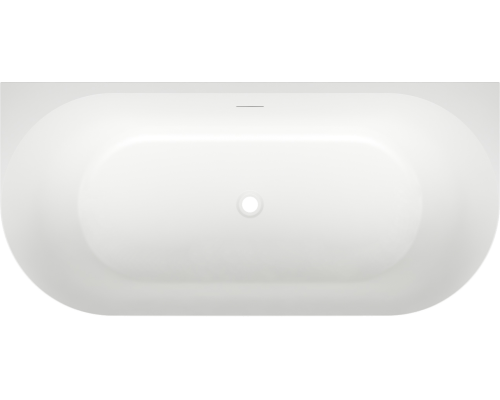 Акриловая ванна Wellsee Belle Spa 3.0 170x80 см, пристенная, белая, на ножках, со сливом-переливом, с донным клапаном, фурнитура белая